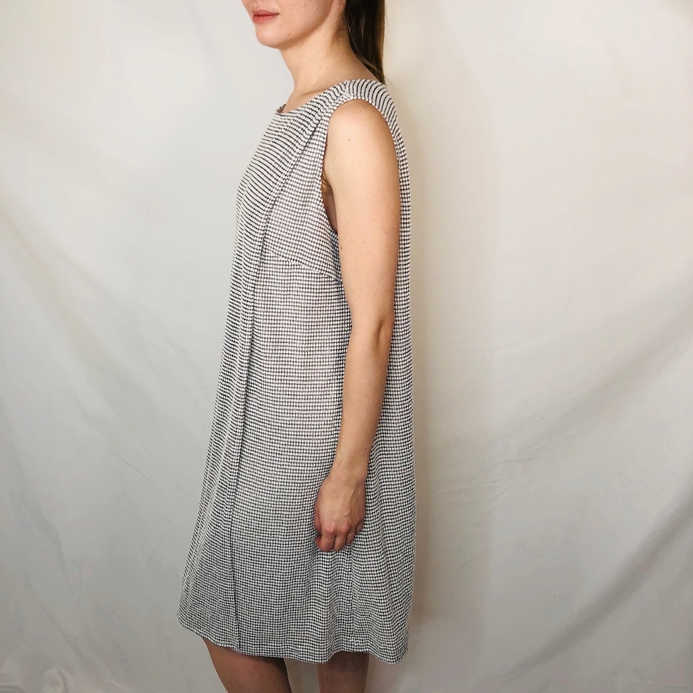 H Halston Illusion Textured Sleeveless Dress 0705 - Picture 5 of 8